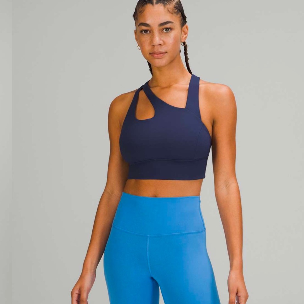 Lululemon Free to Be Serene Cross-Front Bra *Light Support C/D Cup Night Sea 8